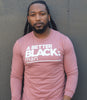 A BETTER BLACK MAN | MEN'S LONG SLEEVE MAUVE T-SHIRT