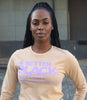 A BETTER BLACK MAN | WOMEN'S LONG SLEEVE SAND T-SHIRT